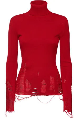 Maison Margiela Maglia In Lana Distressed