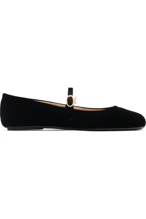 Gianvito Rossi Ballerine Carla In Velluto 5mm