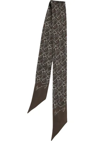 Burberry Foulard Sottile In Seta Stampata