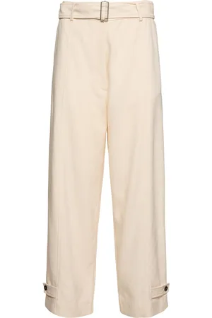 Msgm Pantaloni Larghi Sartoriali In Misto Viscosa