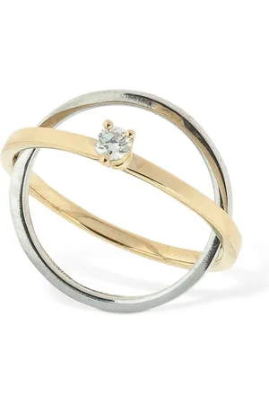 DELFINA DELETTREZ Anello Tourbillon In Oro 18kt / Diamanti