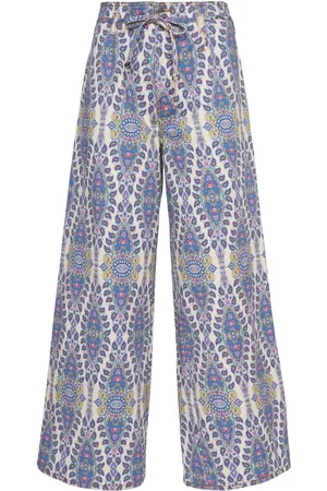 Etro Jeans Larghi In Denim Stampato