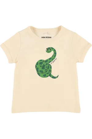 Mini Rodini T-shirt In Cotone Organico Stampato