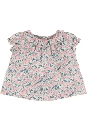 BONPOINT Camicia In Popeline Di Cotone Stampato