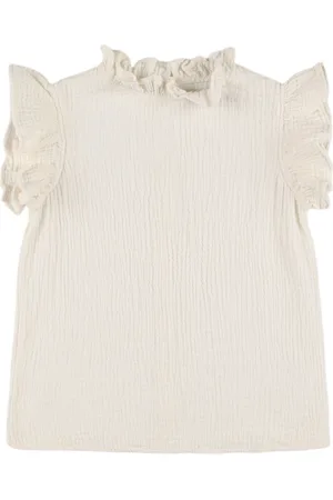 The New Society Top In Cotone Seersucker