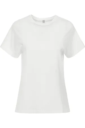 Totême T-shirt In Cotone Con Cuciture A Vista