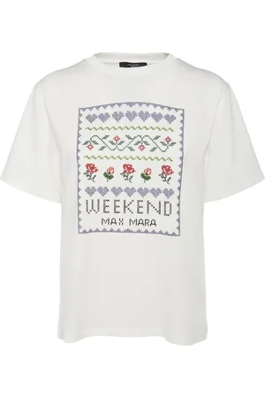 Max Mara T-shirt Cabina Con Logo