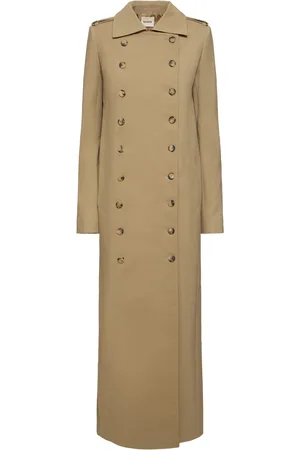 Khaite Cappotto Lungo Mallory In Misto Cotone