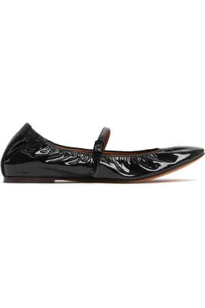 Lanvin Ballerine Mary Jane In Pelle Lucida 10mm