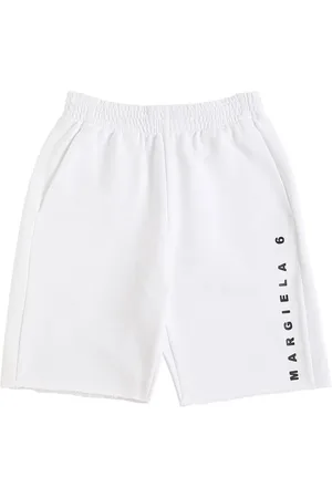 Maison Margiela Shorts In Felpa Di Cotone Con Logo