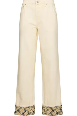 Burberry Jeans Dritti In Denim Di Cotone