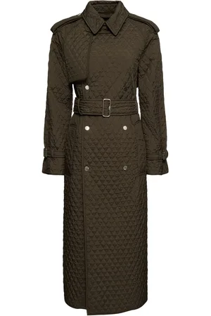 Burberry Trench Lungo In Gabardina