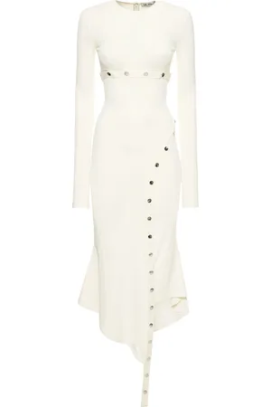 The Attico Vestito Midi In Jersey Stretch