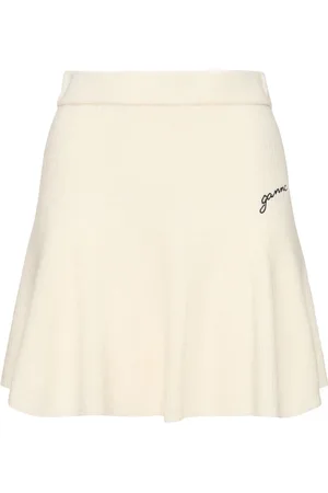 Ganni Minigonna In Misto Cashmere