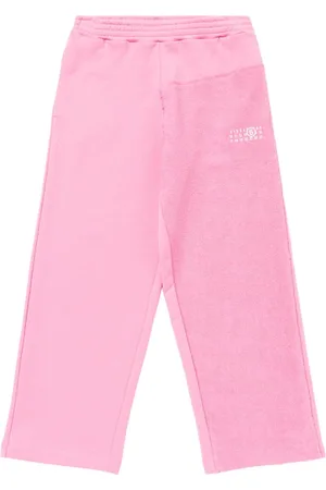 Maison Margiela Pantaloni In Felpa Di Cotone Stampata