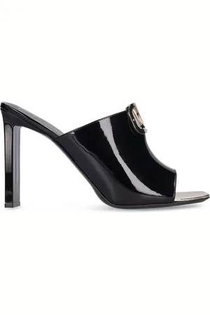 VALENTINO GARAVANI Sandali In Vernice Con Vlogo 100mm