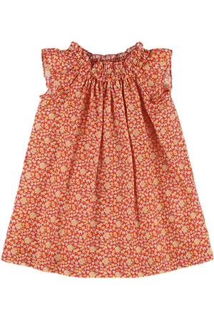 BONPOINT Vestito In Mussola Di Cotone Stampata