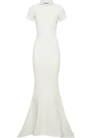 Balenciaga Vestito In Jersey Di Cotone Stretch