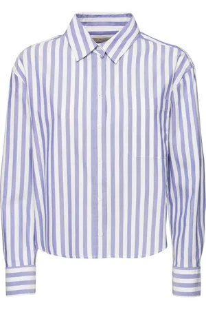 Max Mara Camicia Rubiera In Cotone Oxford A Righe