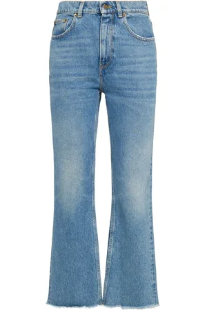 Golden Goose Jeans Cropped Golden In Denim