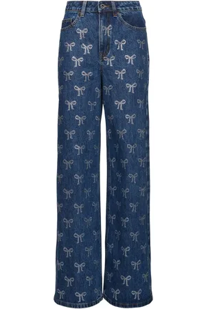 Self-Portrait Jeans In Denim Con Strass
