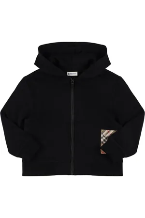 Burberry Felpa In Cotone Con Cappuccio