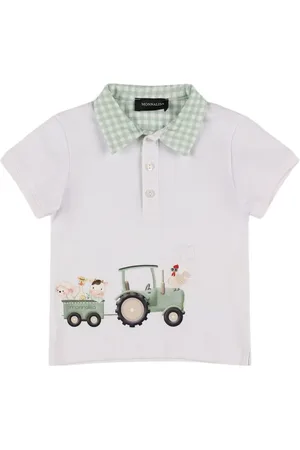MONNALISA Polo In Cotone Piqué Con Stampa