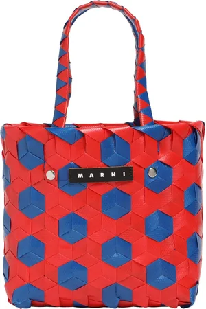 Marni Borsa Shopping Color Block Con Logo