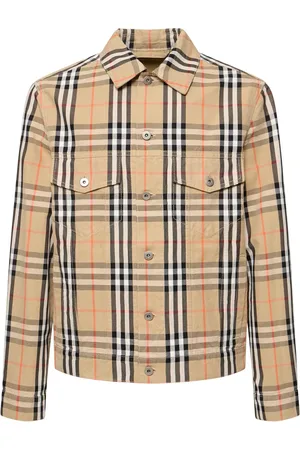 Burberry Giacca Icon In Cotone Check