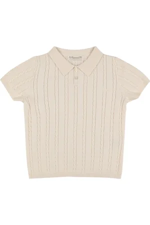 BONPOINT Polo In Maglia Di Cotone E Cashmere