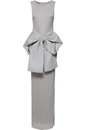 J.W.Anderson Vestito Lungo In Maglia Con Fiocco Oversize