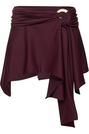 The Attico Minigonna In Jersey Con Anello
