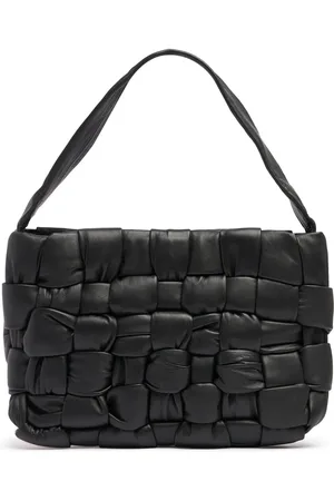 St Agni Borsa Shopping Mini In Pelle Intrecciata