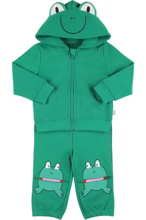 Stella McCartney Felpa E Pantaloni In Cotone Stampato