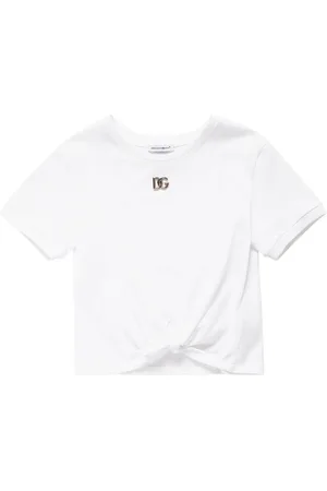 Dolce & Gabbana T-shirt In Jersey Di Cotone Con Fiocco