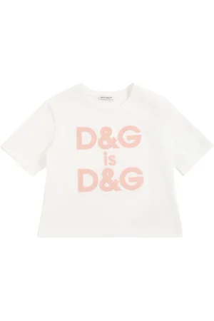 Dolce & Gabbana T-shirt In Jersey Di Cotone Con Logo