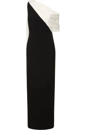 Roland Mouret Vestito Maxi Asimmetrico In Cady Stretch
