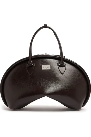 Acne Studios Borsa Bowlina In Pelle Craclé Lucida