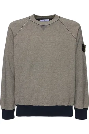 Stone Island Felpa Girocollo Con Patch Logo