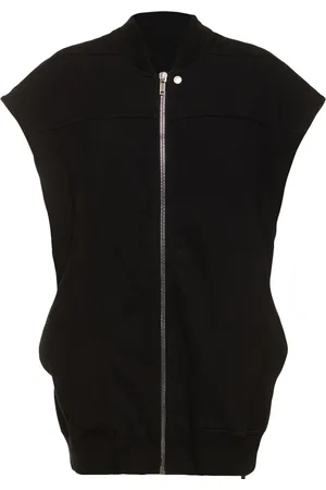 Rick Owens Gilet In Jersey Con Zip