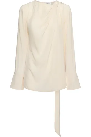 Victoria Beckham Top In Crepe De Chine Con Foulard