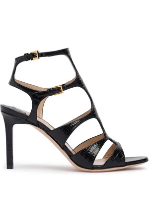 Tom Ford Sandali Tejus In Pelle Stampa Coccodrillo 85mm