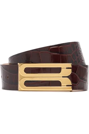 Victoria Beckham Cintura Jumbo In Pelle Stampa Coccodrillo