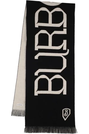 Burberry Sciarpa Mu Heraldry In Lana Con Logo