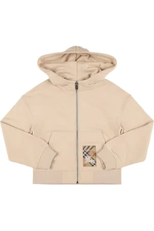 Burberry Felpa In Cotone Con Cappuccio