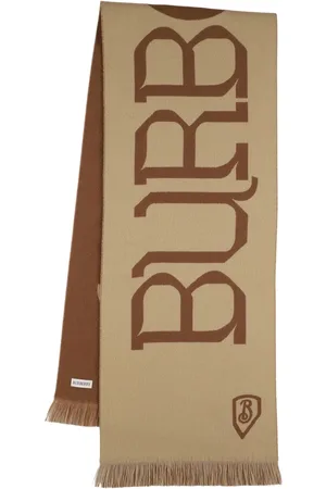 Burberry Sciarpa Mu Heraldry In Lana Con Logo
