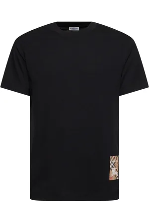 Burberry T-shirt Check Con Etichetta