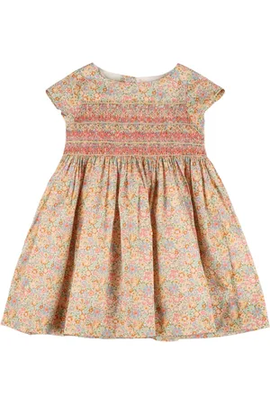BONPOINT Vestito In Mussola Di Cotone Stampata