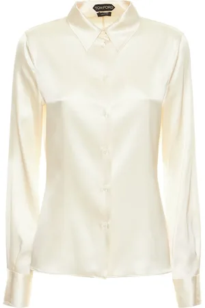 Tom Ford Camicia In Raso Di Seta Stretch