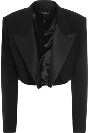 Dolce & Gabbana Giacca Cropped In Misto Lana